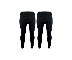 THMO Men's 2 Pack Thermal Long Johns | Winter Base Layer Thermal Underwear in Black | Size: XL THMO Black XL