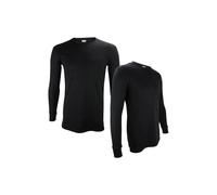 THMO Men's 2 Pack Thermal Tops Long Sleeve | Warm Winter Fleece Base Layer Top in Black | Size: 2XL THMO Black 2XL