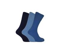 THMO 3 Pairs Bamboo Thermal Socks for Winter Mens & Ladies Sizes | Warm Thick Bamboo Socks (12-14, Blue)