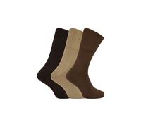 THMO Men's 3 Pack Bamboo Thermal Socks for Winter in Brown | Size: 12-14 THMO Brown 12-14