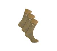 THMO Men's 3 Pairs Thick Winter Thermal Socks with Seamless Toe in Beige | Size: 6-11 THMO Beige 6-11