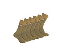 THMO Men's 6 Pairs Soft Breathable Thermal Socks in Beige | Size: 6-11 THMO Beige 6-11