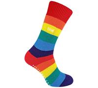 THMO Mens & Ladies Rainbow Thermal Slipper Socks - - Size: 6-8