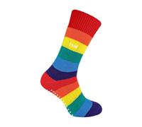 THMO - Mens & Ladies Warm Thermal Non Slip Rainbow Socks for Winter