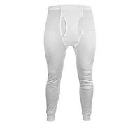 THMO Mens Thermal Long Johns Fleece Lined Base Layer Bottoms | Mens Thermal Underwear Extra Warm (UK, Alpha, XL, Regular, Regular, White)