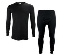 THMO Mens Thermal Underwear Set Warm Fleece Lined Long Sleeve Base Layer Top & Long Johns Set For Winter