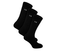 THMO - 3 Pack Multipack Mens Thick Winter Warm Socks with Comfort Top (6-11, Black)
