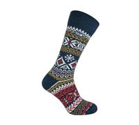 THMO - Mens Vintage Nordic Style Thick Thermal Wool Blend Socks