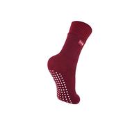 THMO Women's 1 Pack Indoor Thermal Slipper Socks with Grips in Burgundy | Size: 12-3 THMO Burgundy 12-3