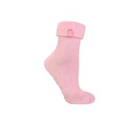 THMO Women's 1 Pack Soft Plush Lined Slipper Bed Socks in Pink | Size: 4-8 THMO Pink 4-8