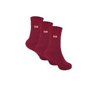 THMO Women's 3 Pairs Lined Thermal Socks in Burgundy | Size: 4-5 THMO Burgundy 4-5