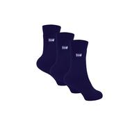 THMO Women's 3 Pairs Thermal Socks | Ribbed Soft Top Fleece Fluffy Inner Warm Socks in Navy | Size: 4-5 THMO Navy 4-5