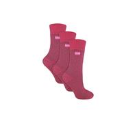 THMO Women's 3 Pairs Thick Winter Thermal Socks with Seamless Toe in Dark Pink | Size: 4-8 THMO Dark Pink 4-8