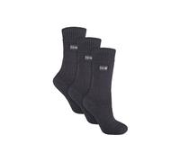 THMO - 3 Pack Multipack Ladies Thick Winter Warm Socks with Comfort Top (4-8, Grey)