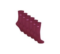 THMO Women's 6 Pairs Soft Breathable Thermal Socks in Maroon | Size: 4-8 THMO Maroon 4-8