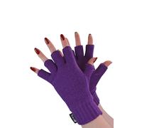 THMO Women's Thermal 3M Thinsulate Lined Fingerless Gloves for Winter in Purple THMO Purple One Size