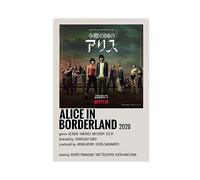 THNIKK Alice in Borderland 2020 TV Series Cover Wall Art Deco Poster Canvas Poster Bedroom Decor Sports Landscape Office Room Decor Gift Unframe-style 08x12inch(20x30cm)