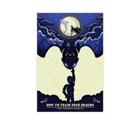 THNIKK Animated Film How to Train Your Dragon Canvas Poster Wall Art Decor Print Picture Paintings for Living Room Bedroom Decoration Unframe-style 12x18inch(30x45cm)