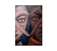 THNIKK Arcane Poster, Jinx And Ekko Canvas Poster Wall Art Decor Print Picture Paintings for Living Room Bedroom Decoration Unframe-style 08x12inch(20x30cm)