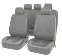 THNIKK Car Leather Seat Cover Sets for Renault Scenic E-Tech Electric 2023-2024, All Weather Custom Car Seat Covers Breathable Waterproof Full Set Cushions Protectors Accessories, Grey