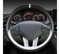 THNIKK Car Steering Wheel Cover for Chery dr 4.0 dr 5.0 dr 6.0 2020-2024, Leather Steering Wheel Antislip Breathable Steering Wheel All-Season Comfort Odorless Protector Cover Accessories,white-O