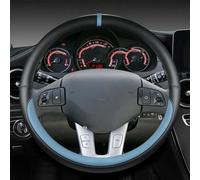 THNIKK Car Steering Wheel Cover for Citroen DS4 DS5 2011-2015, Leather Steering Wheel Antislip Breathable Steering Wheel All-Season Comfort Odorless Protector Cover Accessories,blue-O