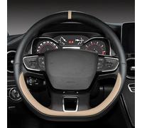 THNIKK Car Steering Wheel Cover for Lexus LM I 2020-2025, Leather Steering Wheel Antislip Breathable Steering Wheel All-Season Comfort Odorless Protector Cover Accessories,beige-D
