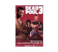 THNIKK Deadpool 3 Wolverine Rises Wall Art Deco Poster Canvas Poster Wall Art Decor Print Picture Paintings for Living Room Bedroom Decoration Unframe-style 12x18inch(30x45cm)