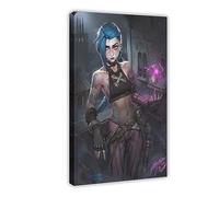 THNIKK Jinx Character- League of Legends Game Wall Art Deco Poster Canvas Poster Wall Art Decor Print Picture Paintings for Living Room Bedroom Decoration Frame-style 08x12inch(20x30cm)