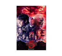 THNIKK Stranger Things Season 5 Movie Cover Retro Art Deco Poster Canvas Poster Wall Art Decor Print Picture Paintings for Living Room Bedroom Decoration Unframe-style 12x18inch(30x45cm)