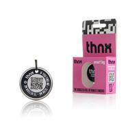 Thnx Tag Medium Airtag Keychain- Black