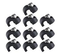 THOANBY 10 Pcs Bike Cable Hose Clamp Bike Brake Housing Buckle Guide Adapter Front Fork CShaped Fixed Buckles Bicycles Fork Cable Housing Clamps CShaped Fixed Buckles