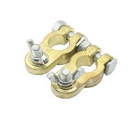 THOANBY 2Pcs / Set Automotive Battery Terminals Wearproof Aluminium Alloy Plated Terminal Adapters Car Replacement Parts Car Accessories