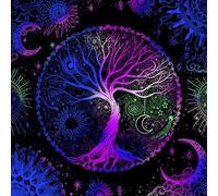 THOANBY 50x50/60x60/75x75cm Tarot Tablecloth Mat Geometric Divinations Table Cloth Board Game Oracles Card Pad Mat Board Game Table for Divinations Card