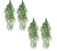 THOANBY Simulated eucalyptuses,4pcs Artificial Eucalyptuses Vine Hanging Ornament Fade Resistant Flower For Indoor Outdoor Garden Decoration