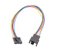 THOANBY Small 5Pin to 4Pin Fan PWM Connector Extension Cable Computer Fan PVC Interfaces for Styles 5Pin Latch Pwm Connector