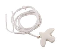 THOANBY White Doves Necklace with Adjustable Chain Pendant Earrings Beaded for Flexible Styling in Various Settings White Doves
