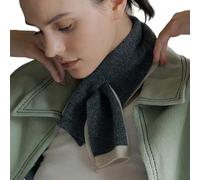 THOANBY winter scarf,Warm Knitting Short Scarf for Office Suit Decorative Neck Gaiter Neck Shawl Women Neckwear Outdoor Indoor Crossed Scarf