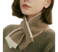 THOANBY winter scarf,Warm Knitting Short Scarf for Office Suit Decorative Neck Gaiter Neck Shawl Women Neckwear Outdoor Indoor Crossed Scarf