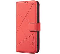 Thoankj for Honor 400 Smart Case with RFID Blocking Shockproof Leather Flip Wallet Cover with Card Holder Stand Magnetic Closure Silicone Protect Phone Case for Honor 400 Smart - Red