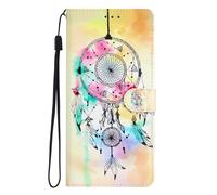 Thoankj for Honor 600 Lite Case Flip Shockproof PU Leather Wallet Cover with Stand Magnetic Card Holder TPU Bumper Folio Slim Fit Protective Phone Case for Honor 600 Lite Dreamcatcher