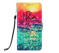 Thoankj for Motorola Edge 60 Neo Case Flip 3D Soft PU Leather Shockproof Wallet Cover with Magnetic Stand Card Holder ID Slot Folio TPU Bumper Phone Case for Motorola Moto Edge 60 Neo Chasing Dreams