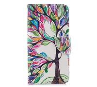 Thoankj for Samsung Galaxy A10 Phone Case, Flip Shockproof PU Leather Wallet Cover with Stand Magnetic Card Slots Holder TPU Gel Bumper Folio Slim Fit Protective Case The Tree of Life