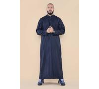 Thobez Men's Muslim Nehru Collar Eid Thobe in Navy | Size: 56R Thobez Navy 56R