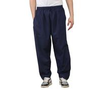 Thobez Men's Navy Comfort Thobe Trousers Pants Lounge Elasticated Zip Pockets Premium Quality - Navy XXL