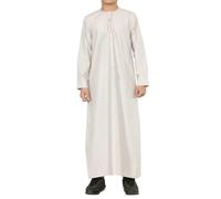 Thobez TT-001 - Boy's Emirati Thobe Islamic Clothing String Tassel - Beige - 44