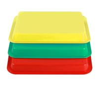 Tholire 3 Pcs Play Tray Set - Durable Plastic Trays for Sensory Play, Crafts, Activities - Stackable, Easy to Clean, Indoor & Outdoor Use