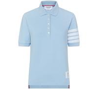 Thom Browne 4-Bar piqué-weave polo shirt - Blue 40-44