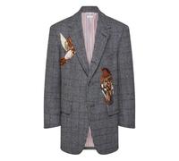 Thom Browne Bird-appliqué hunting tweed blazer - Grey 0