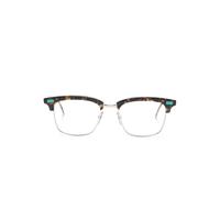 Thom Browne Eyewear acetate and titanium rectangular eyeglasses 52